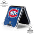 NHL Montreal Canadiens Solid Background Galaxy Z Flip6 Clear Case